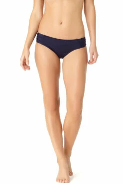 Cole Of California - Women's Core Solids Side Shirred Bikini Pant Swim Bottom