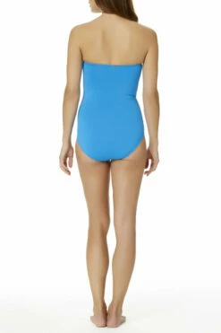 Anne Cole - Bandeau Shirred One Piece Swimsuit 26 Anne Cole - Bandeau Shirred One Piece Swimsuit -SWIMSUITS DIRECT Sales 18mo00501 sky b 6