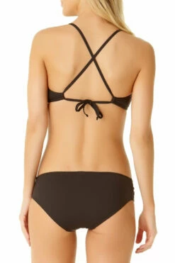 Cole Of California - Mesh High Neck Bikini Top -SWIMSUITS DIRECT Sales 19ct11001 19cb30701 blk 881 back 1 5