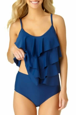 Catalina - High Waisted Swim Bottom 9 Catalina - High Waisted Swim Bottom -SWIMSUITS DIRECT Sales 19ct203 19ct304 nvy 353 front 2 2