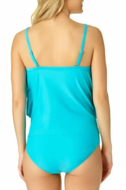 Catalina - Women's High Waisted Swim Bottom 9 Catalina - Women's High Waisted Swim Bottom -SWIMSUITS DIRECT Sales 19ct203 19ct304 turq 616 back 1