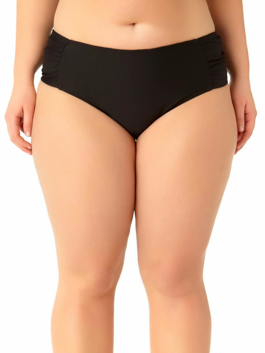 Catalina Plus - Women's Plus Size Black Tab Side Swim Bottom 5 Catalina Plus - Women's Plus Size Black Tab Side Swim Bottom - Image 3