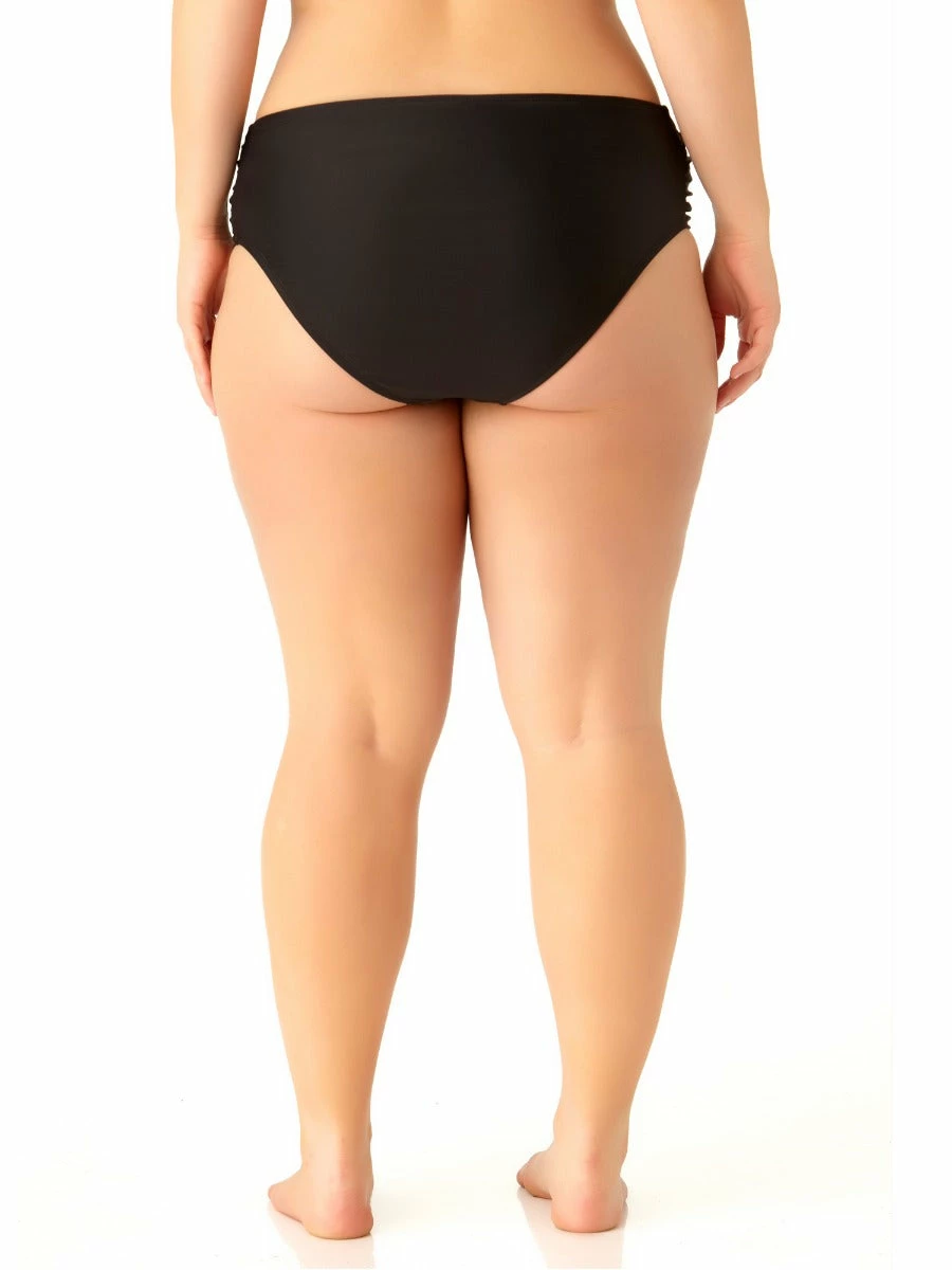 Catalina Plus - Women's Plus Size Black Tab Side Swim Bottom 4 Catalina Plus - Women's Plus Size Black Tab Side Swim Bottom - Image 2