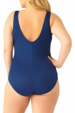 Catalina Plus - Size Ribbed Maillot One Piece -SWIMSUITS DIRECT Sales 19ct404p indigo 3734 back 8 f3acae35 52f7 4eff 94bc 7c653dd0ea02