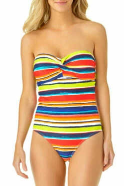 Catalina - Women's Twist Front Bandeau One Piece