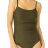 Catalina - Women's Shirred Lingerie Maillot One Piece 2 Catalina - Women's Shirred Lingerie Maillot One Piece -SWIMSUITS DIRECT Sales 19ct406 olv 2444 front 1 2