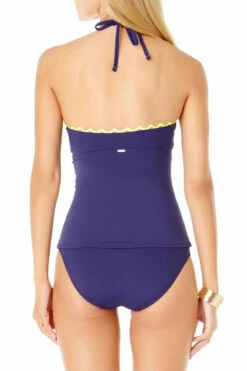 Anne Cole - Ric-Rac Keyhole Tankini Top -SWIMSUITS DIRECT Sales 19mt24901 19mb36001 nvy 1057 back 98336224 ec64 451a a754 a553c3c3b8d9