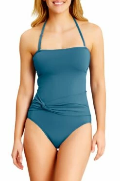 Catalina - Bandeau One Piece With Twist Belt