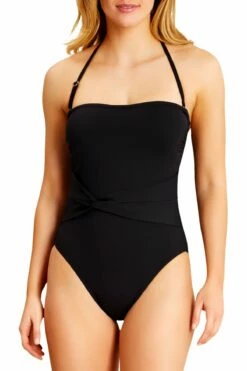 Catalina - Bandeau One Piece With Twist Belt 17 Catalina - Bandeau One Piece With Twist Belt -SWIMSUITS DIRECT Sales 20CA00201 NOIR 3188