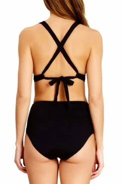 Catalina - Cross Back Banded Halter Bikini Top -SWIMSUITS DIRECT Sales 20CA10601 20CA30001 NOIR 1259