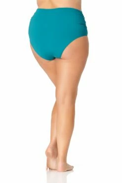 Anne Cole Plus - Convertible Shirred High Low Swim Bottom 33 Anne Cole Plus - Convertible Shirred High Low Swim Bottom -SWIMSUITS DIRECT Sales 20PB36001 CBBL 781
