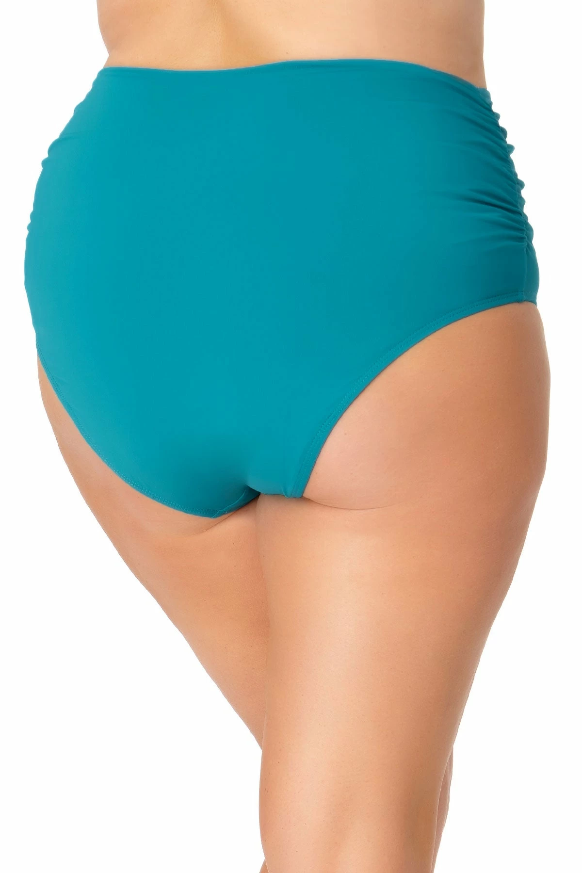 Anne Cole Plus - Convertible Shirred High Low Swim Bottom 12 Anne Cole Plus - Convertible Shirred High Low Swim Bottom - Image 11
