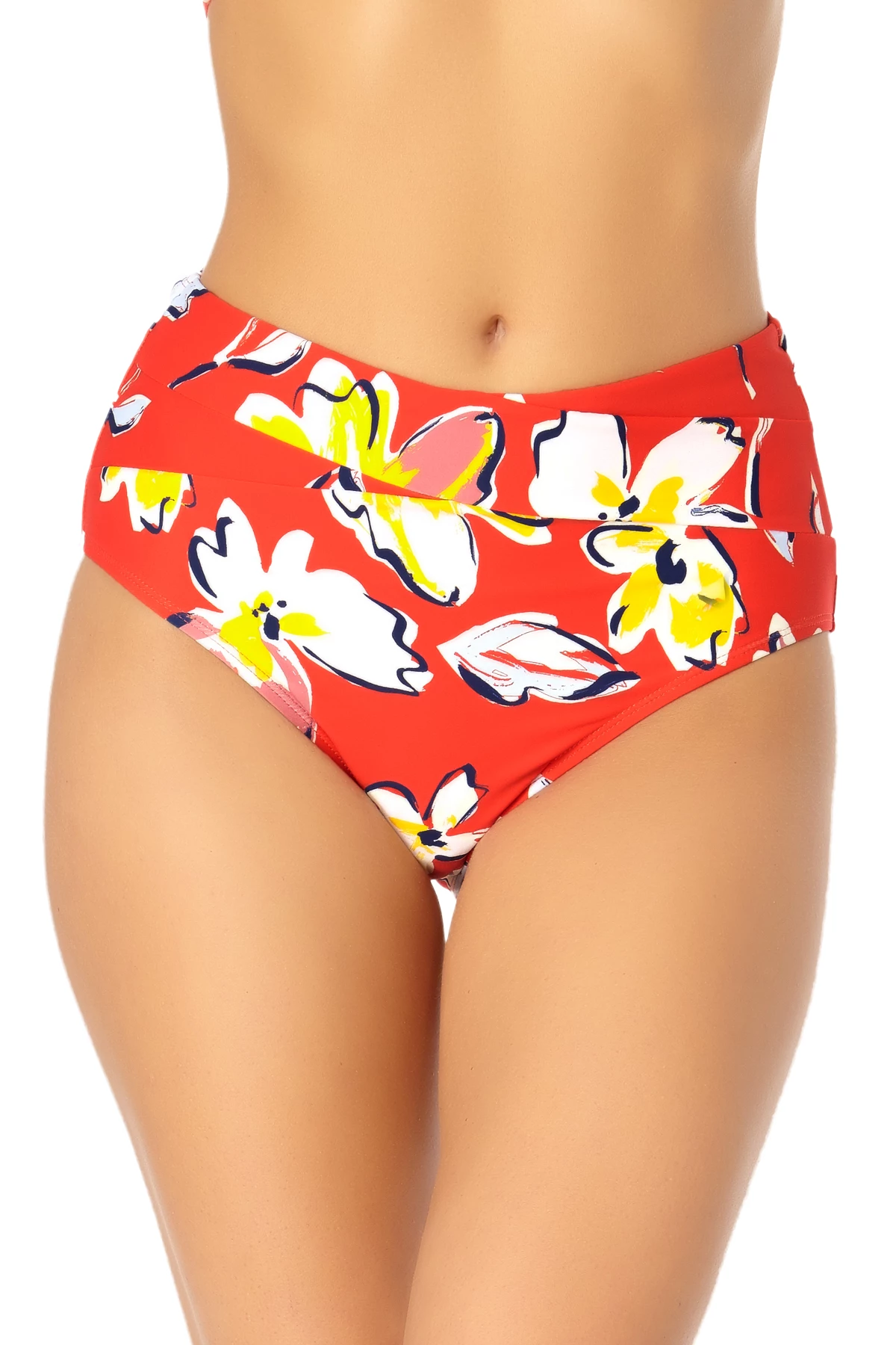 Catalina - Cross Front High Waisted Bottom 3 Catalina - Cross Front High Waisted Bottom