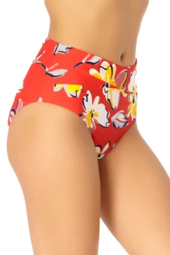 Catalina - Cross Front High Waisted Bottom 7 Catalina - Cross Front High Waisted Bottom -SWIMSUITS DIRECT Sales 21CA314 WILDFLOWER 1639