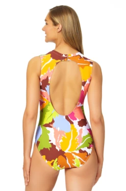 Catalina - High Neck Wide Shoulder One Piece Swimsuit -SWIMSUITS DIRECT Sales 22CA03185 HOTHOUSE 423 1