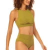 Catalina - High Neck Open Back Bikini Top 2 Catalina - High Neck Open Back Bikini Top -SWIMSUITS DIRECT Sales 22CA13201 22CA31301 OLIVEGREEN 3031 1