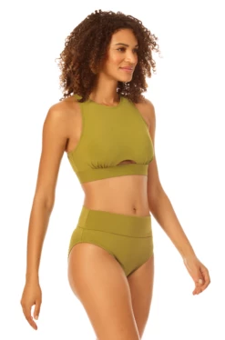 Catalina - High Neck Open Back Bikini Top