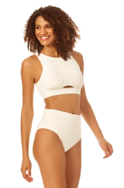 Catalina - High Neck Open Back Bikini Top -SWIMSUITS DIRECT Sales 22CA13201 22CA31301 PEARL 2419 1