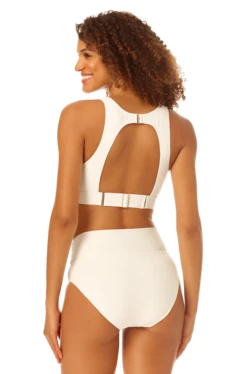 Catalina - High Neck Open Back Bikini Top -SWIMSUITS DIRECT Sales 22CA13201 22CA31301 PEARL 2422 1