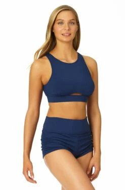 Catalina - High Neck Open Back Bikini Top -SWIMSUITS DIRECT Sales 22CA13201 22CA31901 MIDNIGHT 2558 ccexpress