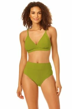 Catalina - Surplice Triangle Bikini Top -SWIMSUITS DIRECT Sales 22CA13301 22CA31301 CELERYGREEN 3275 ccexpress