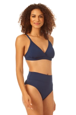 Catalina - Surplice Triangle Bikini Top -SWIMSUITS DIRECT Sales 22CA13301 22CA31301 MIDNIGHT 2113 1