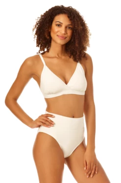 Catalina - Surplice Triangle Bikini Top -SWIMSUITS DIRECT Sales 22CA13301 22CA31301 PEARL 2230 1