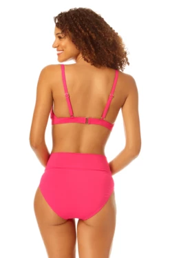 Catalina - Surplice Triangle Bikini Top -SWIMSUITS DIRECT Sales 22CA13301 22CA31301 PEONYPINK 2531 1