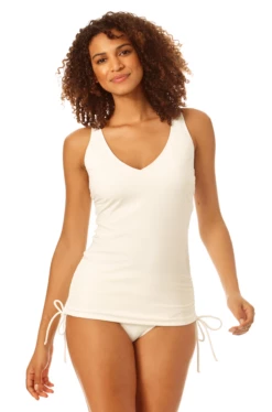 Catalina - Adjustable Side Cinch Tankini Top -SWIMSUITS DIRECT Sales 22CA20101 22CA30101 PEARL 2334 1