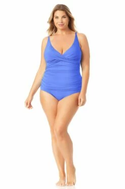 Catalina Plus - Twist Front Underwire Tankini Top 24 Catalina Plus - Twist Front Underwire Tankini Top -SWIMSUITS DIRECT Sales 22CA20801 IRIS ccexpress
