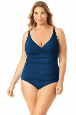 Catalina Plus - Twist Front Underwire Tankini Top 34 Catalina Plus - Twist Front Underwire Tankini Top -SWIMSUITS DIRECT Sales 22CA20801 MIDNIGHT ccexpresscopy