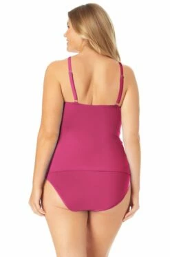 Catalina Plus - Twist Front Underwire Tankini Top 31 Catalina Plus - Twist Front Underwire Tankini Top -SWIMSUITS DIRECT Sales 22CA20801 PINK ALT ccexpresscopy