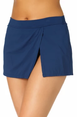 Catalina - Mid Rise Skirted Bottom -SWIMSUITS DIRECT Sales 22CA40101 MIDNIGHT 2351 FRONT