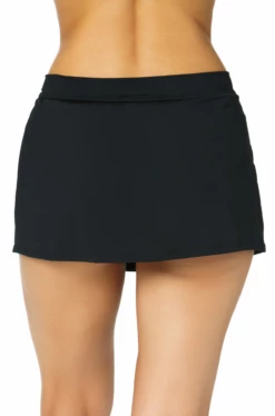 Catalina - Mid Rise Skirted Bottom -SWIMSUITS DIRECT Sales 22CA40101 NOIR ALT BACK