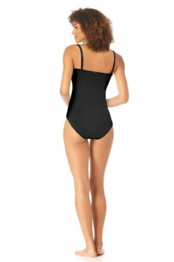 Anne Cole - Long Torso Lingerie Maillot One Piece Swimsuit -SWIMSUITS DIRECT Sales 22MO05357 blk 326 ccexpress 2