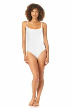 Anne Cole - Long Torso Lingerie Maillot One Piece Swimsuit -SWIMSUITS DIRECT Sales 22MO05357 wht 322 ccexpress 2
