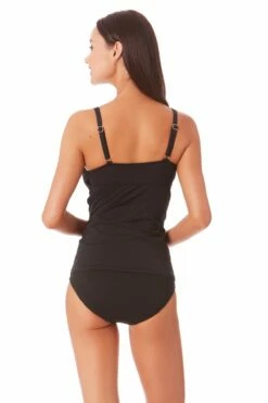 Anne Cole - Underwire Triangle Tankini 17 Anne Cole - Underwire Triangle Tankini -SWIMSUITS DIRECT Sales 22MT23301 MYMB36001 BLK 402 ccexpress