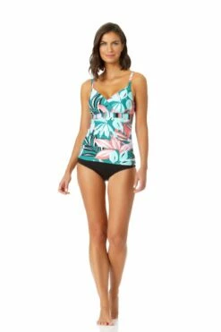 Anne Cole - Surplice Hidden Underwire Tankini Swim Top 16 Anne Cole - Surplice Hidden Underwire Tankini Swim Top -SWIMSUITS DIRECT Sales 22MT23316 MYMB36001 BLK 2459 ccexpress