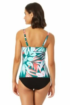 Anne Cole - Surplice Hidden Underwire Tankini Swim Top 15 Anne Cole - Surplice Hidden Underwire Tankini Swim Top -SWIMSUITS DIRECT Sales 22MT23316 MYMB36001 BLK 2492 ccexpress ccexpress