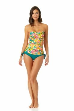 Anne Cole - Twist Front Bandeaukini Swim Top -SWIMSUITS DIRECT Sales 22MT25013 MYMB30001 OCGR 1710 ccexpress