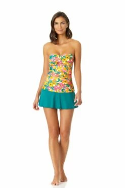 Anne Cole - Twist Front Bandeaukini Swim Top -SWIMSUITS DIRECT Sales 22MT25013 MYMB41401 OCGR 1919 ccexpress