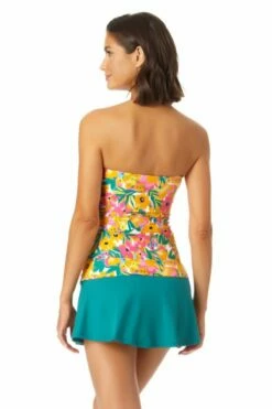 Anne Cole - Twist Front Bandeaukini Swim Top -SWIMSUITS DIRECT Sales 22MT25013 MYMB41401 OCGR 1942 ccexpress ccexpress