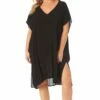 Anne Cole Plus - Easy Tunic Cover Up -SWIMSUITS DIRECT Sales 22PC54101 BLK 196