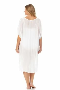 Anne Cole Plus - Easy Tunic Cover Up 9 Anne Cole Plus - Easy Tunic Cover Up -SWIMSUITS DIRECT Sales 22PC54101 WHT 993