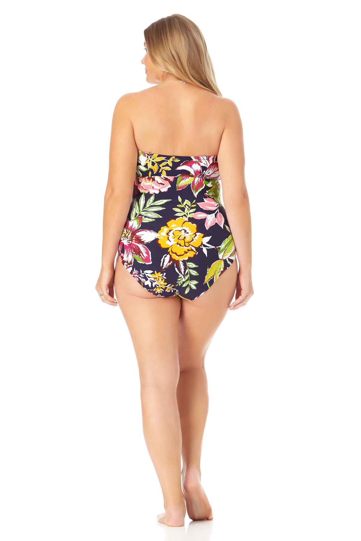 Anne Cole Plus - Twist Front Shirred One Piece Swimsuit 6 Anne Cole Plus - Twist Front Shirred One Piece Swimsuit - Image 4