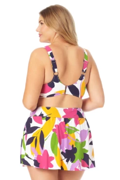 Anne Cole Plus - Underwire Twist Front Bikini Swim Top 12 Anne Cole Plus - Underwire Twist Front Bikini Swim Top -SWIMSUITS DIRECT Sales 22PT10580 22PB41680 MULT 093 Back