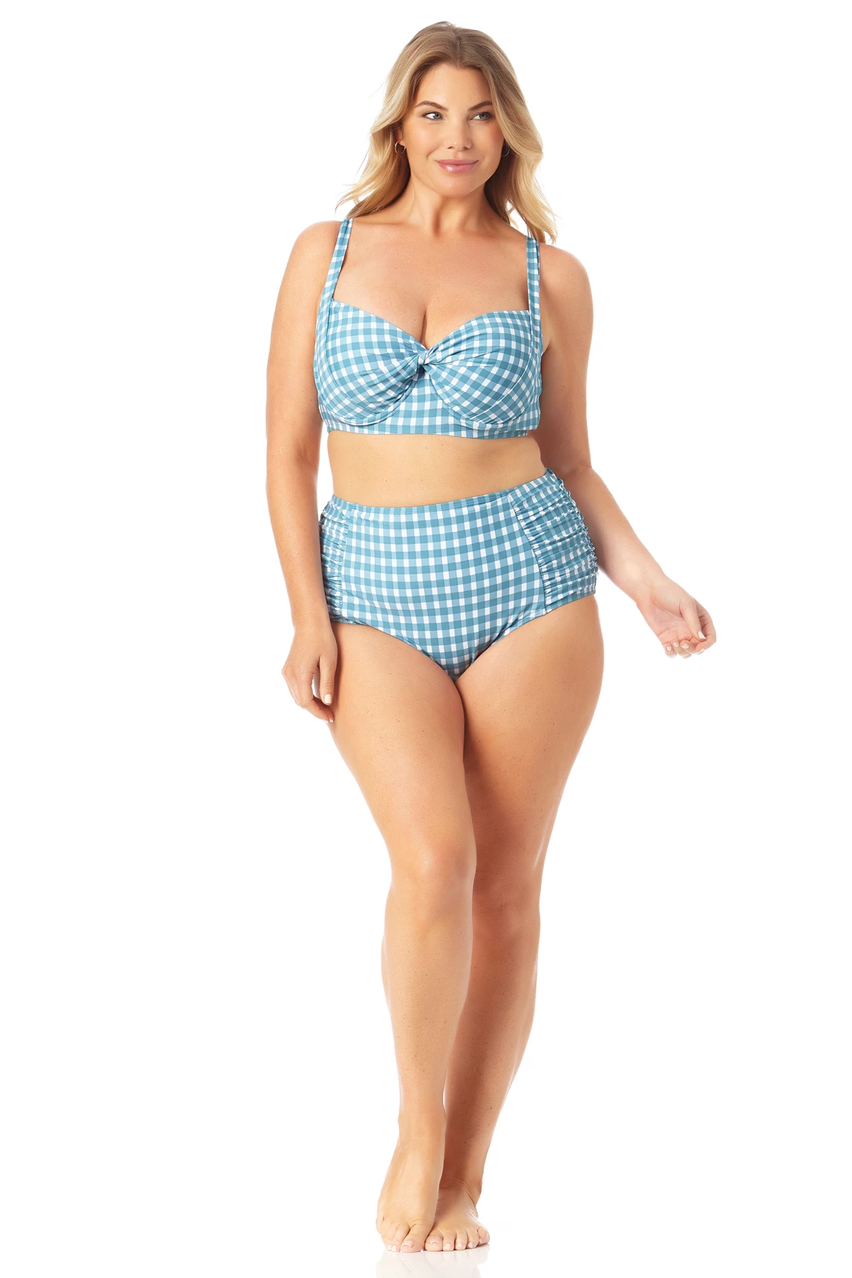 Anne Cole Plus - Retro Underwire Bikini Swim Top 5 Anne Cole Plus - Retro Underwire Bikini Swim Top - Image 3