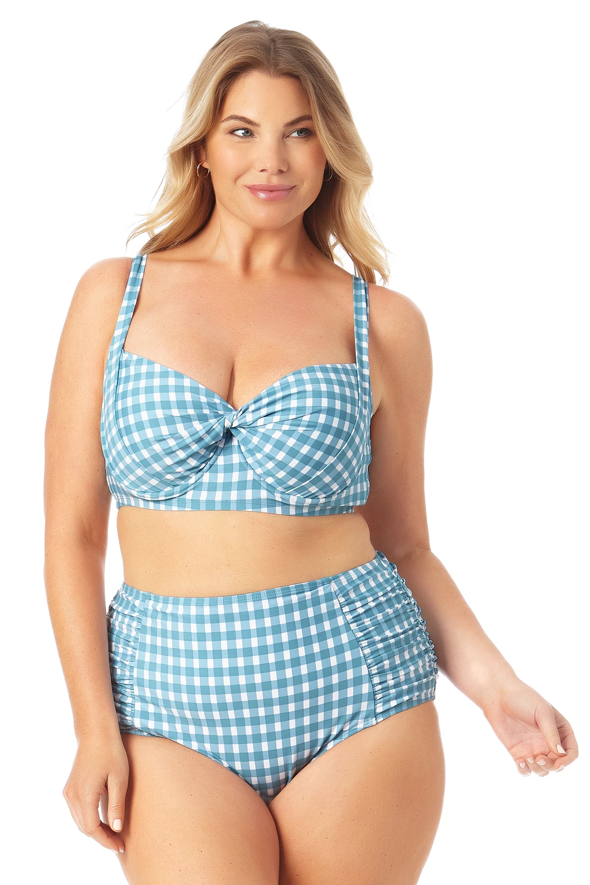 Anne Cole Plus - Retro Underwire Bikini Swim Top 3 Anne Cole Plus - Retro Underwire Bikini Swim Top
