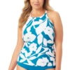 Anne Cole Plus - High Neck Tankini Top