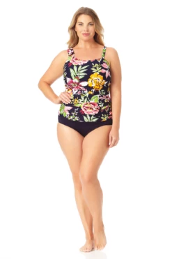 Anne Cole Plus - Assymetrical Ring Bandeau Tankini Swim Top 10 Anne Cole Plus - Assymetrical Ring Bandeau Tankini Swim Top -SWIMSUITS DIRECT Sales 22PT22861 MYPB36001 MULT 1410